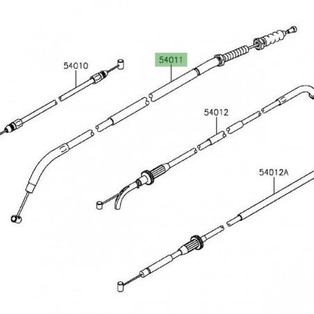 Câble d'embrayage Kawasaki Versys 1000 (2015-2024) | Réf. 540110594