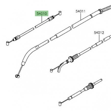 Câble fermeture de selle Kawasaki Versys 1000 (2015-2018) | Moto Shop 35