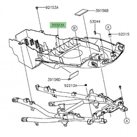 Passage de roue Kawasaki Versys 1000 (2015-2018) | Moto Shop 35