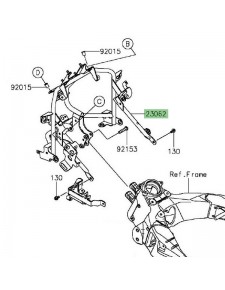 Support tête de fourche Kawasaki Versys 1000 (2015-2018) | Réf. 230620931