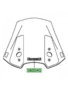 Autocollant "Kawasaki" bulle d'origine Kawasaki Versys 1000 (2015-2018) | Moto Shop 35