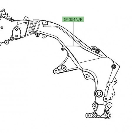 Autocollant de cadre Kawasaki Versys 1000 (2015-2018) | Moto Shop 35