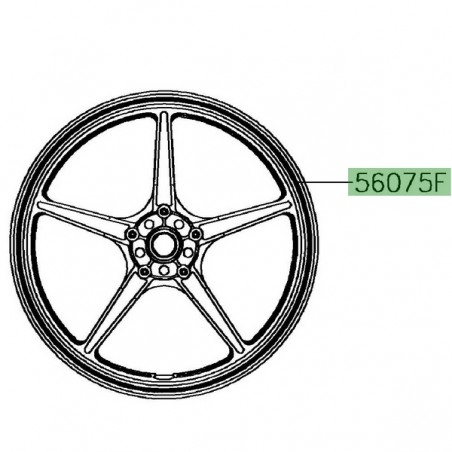 Liseré de jante Kawasaki Versys 1000 (2017-2018) | Moto Shop 35