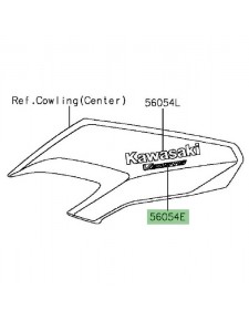 Autocollant "Versys" flanc tête de fourche Kawasaki Versys 1000 (2015-2016) | Moto Shop 35