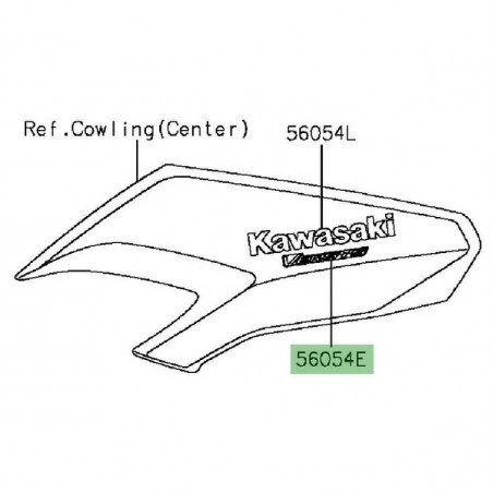 Autocollant "Versys" flanc tête de fourche Kawasaki Versys 1000 (2015-2016) | Moto Shop 35