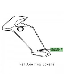 Autocollant "1000" écope de radiateur Kawasaki Versys 1000 (2015-2016) | Moto Shop 35