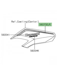 Autocollant flanc tête de fourche Kawasaki Versys 1000 (2017-2018) | Moto Shop 35