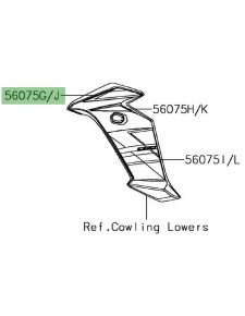 Autocollant supérieur écope de radiateur Kawasaki Versys 1000 Édition Spécial (2018) | Moto Shop 35