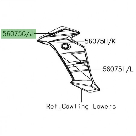 Autocollant supérieur écope de radiateur Kawasaki Versys 1000 Édition Spécial (2018) | Moto Shop 35