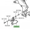 Platine repose-pieds avant Kawasaki Versys 1000 (2015-2018)