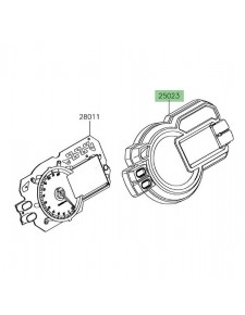 Dessus de compteur Kawasaki Versys 1000 (2015-2018) | Réf. 250230105