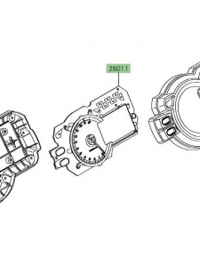 Compteur seul Kawasaki Versys 1000 (2015-2018) | Moto Shop 35