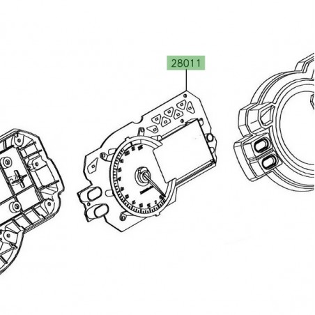 Compteur seul Kawasaki Versys 1000 (2015-2018) | Moto Shop 35