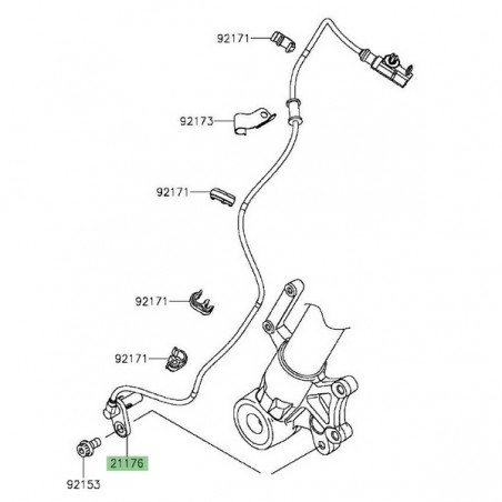 Câble ABS avant Kawasaki Versys 1000 (2015-2018) | Réf. 211760801