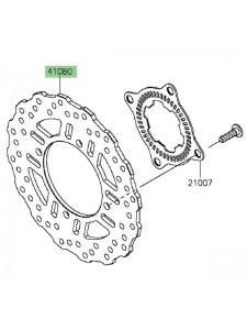 Disque de frein arrière Kawasaki Versys 1000 (2015-2024) | Réf. 410800632