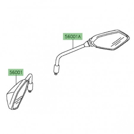 Rétroviseur Kawasaki Versys 1000 (2015-2021) | Moto Shop 35