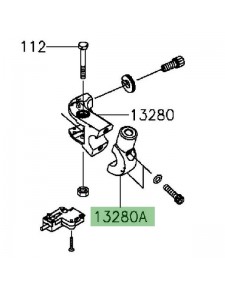 Support rétroviseur gauche Kawasaki Versys 1000 (2012-2014) | Réf. 132800307