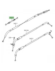 Câble de fermeture de selle Kawasaki Z1000 (2014 et +) | Réf. 540100597