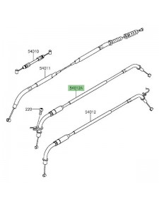 Câble de fermeture des gaz Kawasaki Z1000 (2014 et +)