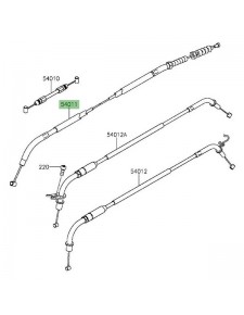 Câble d'embrayage Kawasaki Z1000 (2014-2016) | Réf. 540110579