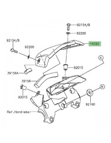 Saute-vent Kawasaki Z1000 (2014 et +)