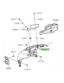 Tête de fourche peinte Kawasaki Z1000 (2014 et +) | Moto Shop 35