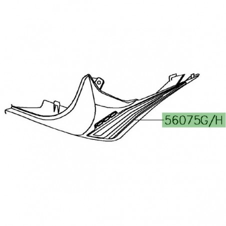 Autocollant coque arrière Kawasaki Z1000 (2019) | Moto Shop 35