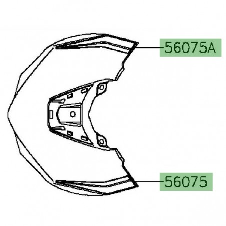 Autocollant tête de fourche Kawasaki Z1000 (2016) | Moto Shop 35