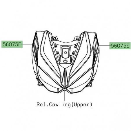 Autocollant tête de fourche Kawasaki Z1000 (2019) | Moto Shop 35