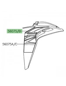 Autocollant supérieur écope de radiateur Kawasaki Z1000 (2017-2018) | Moto Shop 35