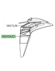 Autocollant inférieur écope de radiateur Kawasaki Z1000 (2017-2018) | Moto Shop 35