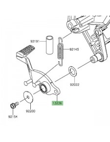 Pédale de frein Kawasaki Z1000 (2014 et +) | Réf. 132360743