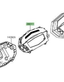 Compteur seul Kawasaki Z1000 (2014-2016) | Moto Shop 35