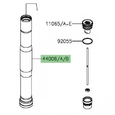Fourreau de fourche Kawasaki Z1000 (2014 et +) | Moto Shop 35