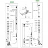 Fourche complète Kawasaki Z1000 (2014 et +)