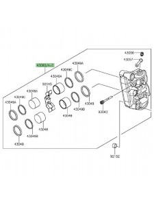 Étrier de frein avant Kawasaki Z1000 (2014 et +)