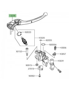 Levier de frein avant Kawasaki Z1000 (2014 et +)