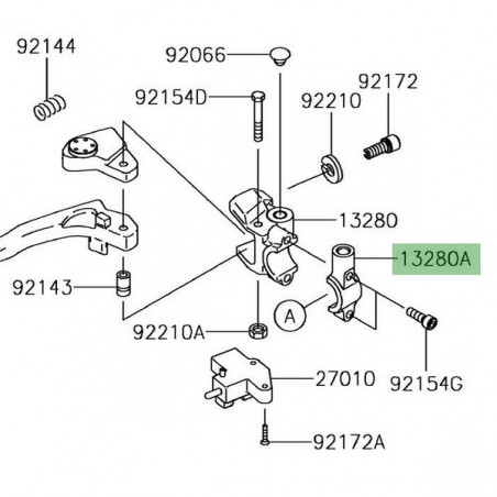 Support rétroviseurs Kawasaki Z1000 (2014 et +) | Moto Shop 35
