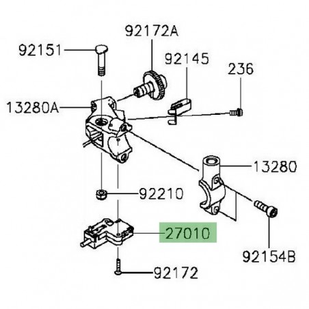 Contacteur d'embrayage Kawasaki Z1000 (2014-2016) | Réf. 270101094