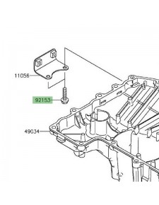 Vis M6x25 fixation équerre Kawasaki Z800 (2013-2016) | Réf. 921531569