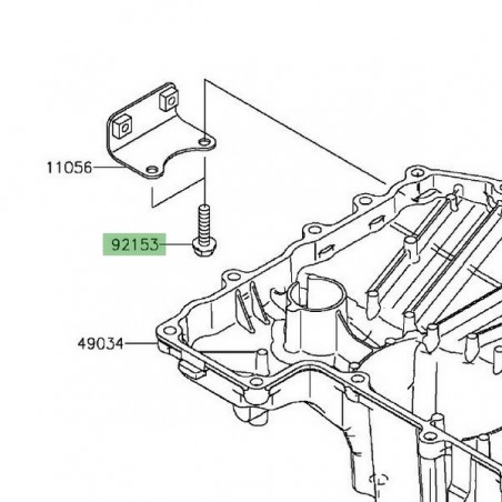 Vis M6x25 fixation équerre Kawasaki Z800 (2013-2016) | Réf. 921531569