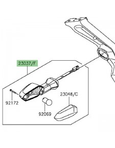 Clignotant arrière gauche Kawasaki Z1000 (2014-2016) | Réf. 230370300