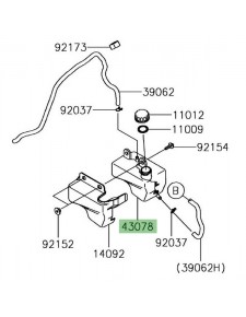 Vase d'expansion Kawasaki 430780566