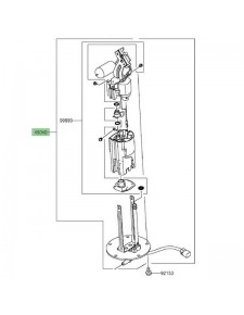 Pompe à essence Kawasaki Z1000 (2014 et +) | Réf. 490400729