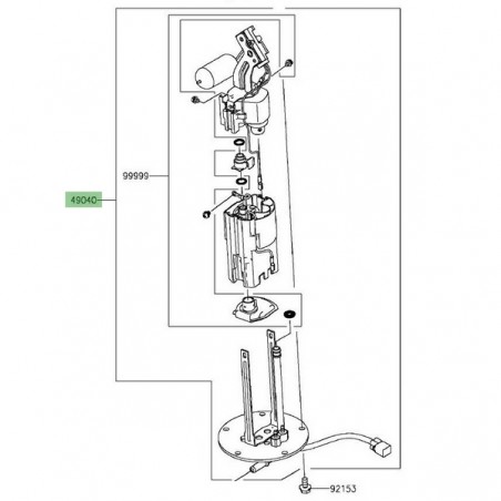 Pompe à essence Kawasaki Z1000 (2014 et +) | Réf. 490400729