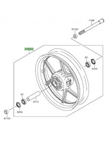 Jante avant Kawasaki Z1000 (2014 et +)