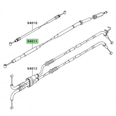 Câble d'embrayage Kawasaki Z1000SX (2011-2016) | Réf. 540110109