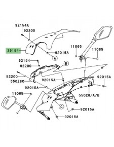 Bulle d'origine Kawasaki Z1000SX (2011-2016)