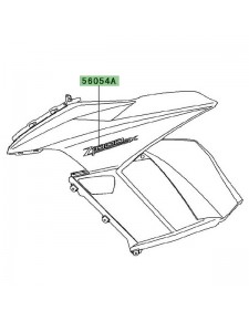 Autocollant "Z1000SX" flanc de carénage Kawasaki Z1000SX (2011-2013) | Moto Shop 35