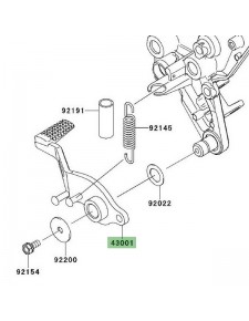 Pédale de frein Kawasaki Z1000SX (2011-2013) | Réf. 430010712